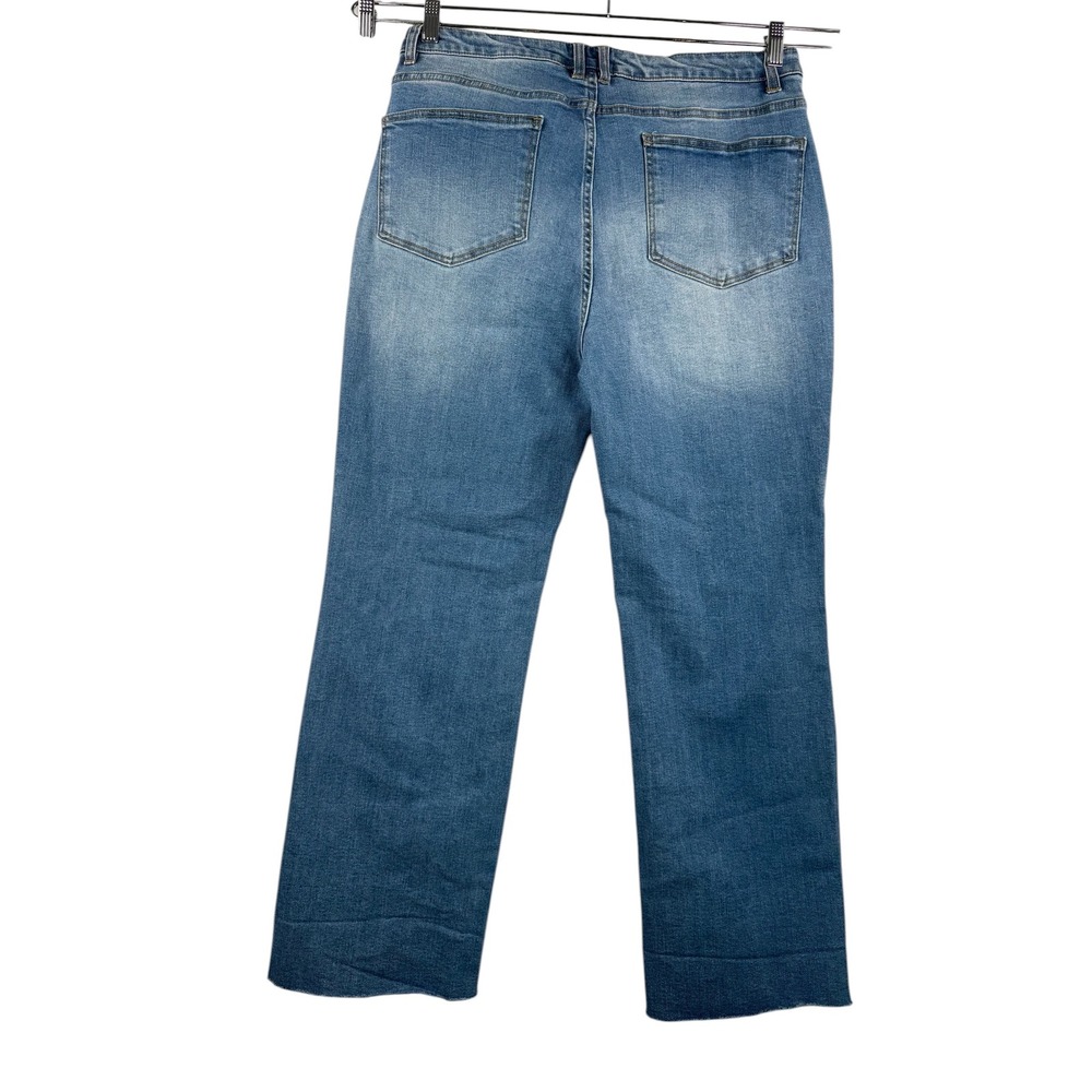 OAT New York Jeans Womens sz 12 90s‎ stretch High Rise Straight Leg sz 31 - Picture 4 of 6